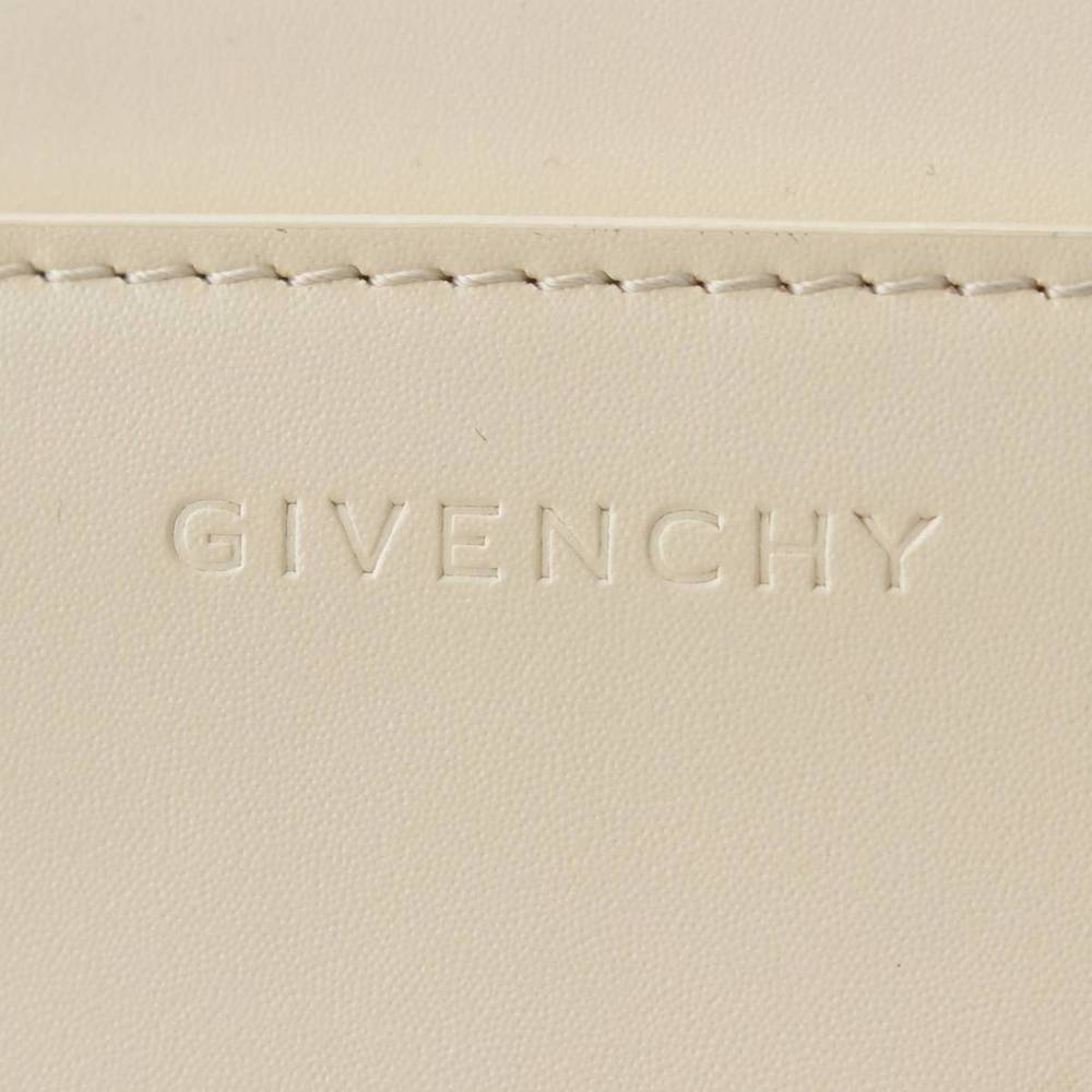 Givenchy Small Bag Shoulder White Logo Ivory Flap… - image 6